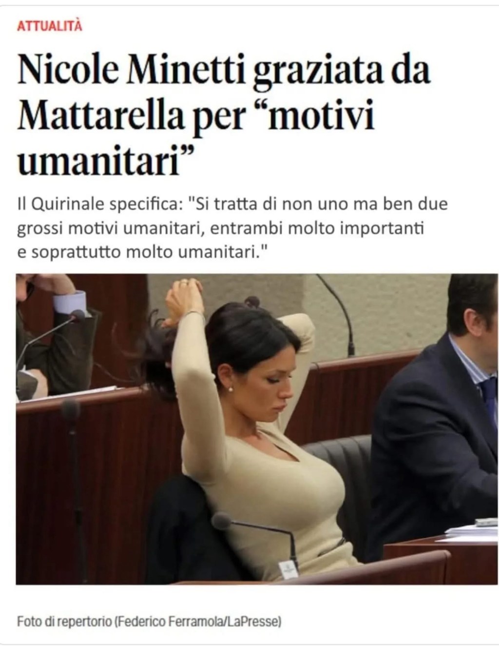 La mossa del&nbsp;Presidente