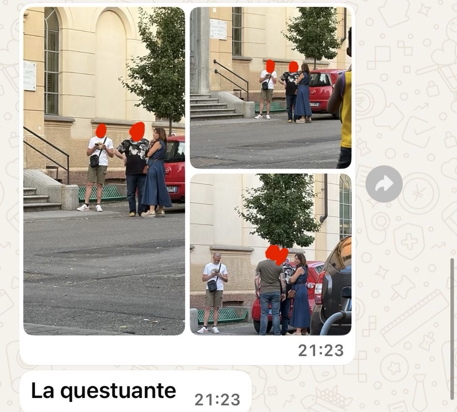 Questua ai seggi di Voghera