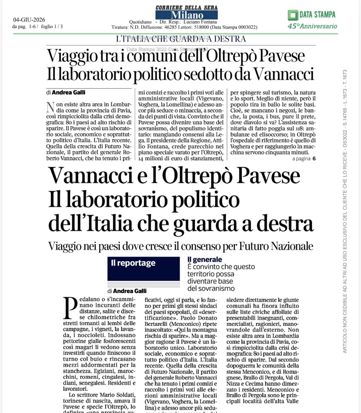 Scelto il laboratorio, Cicciocane, Podestà ecc… cavie?